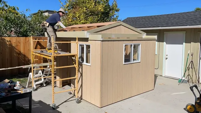 Contractor framing the roof of a detached backyard ADU in Richmond, CA